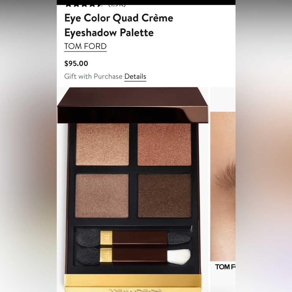 NEW Tom Ford Eye Color Quad Crème - 36 Tiger Eyes - Picture 2 of 10